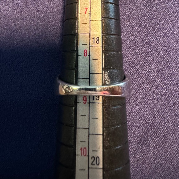 4.98CTW AFRICAN AMETHYST - RHODIUM OVER STERLING SILVER RING - Size 9 - Picture 6 of 6